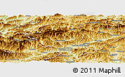 Physical Panoramic Map of Bruck an der Mur