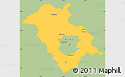 Savanna Style Simple Map of Graz Umgebung, single color outside