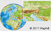 Physical Location Map of Graz