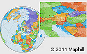 Political Location Map of Graz