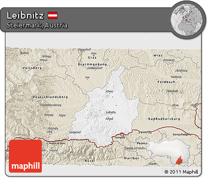 Classic Style 3D Map of Leibnitz