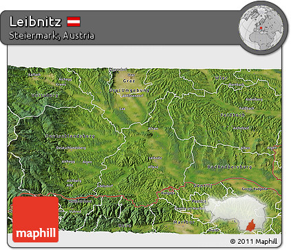 Satellite 3D Map of Leibnitz