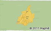 Savanna Style 3D Map of Leibnitz, single color outside