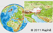 Physical Location Map of Leibnitz, highlighted country