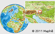 Physical Location Map of Leibnitz, highlighted parent region