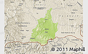 Physical Map of Leibnitz, shaded relief outside