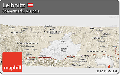 Classic Style Panoramic Map of Leibnitz