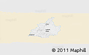 Classic Style Panoramic Map of Leibnitz, single color outside
