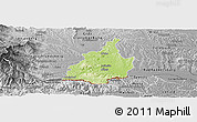 Physical Panoramic Map of Leibnitz, desaturated