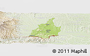 Physical Panoramic Map of Leibnitz, lighten
