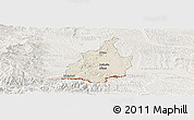 Shaded Relief Panoramic Map of Leibnitz, lighten