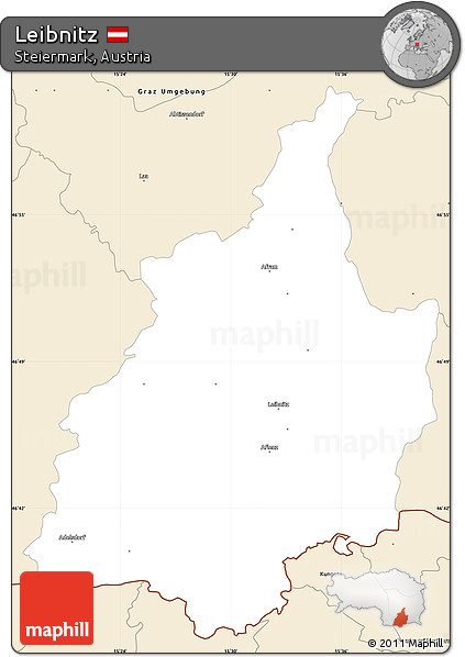 Classic Style Simple Map of Leibnitz
