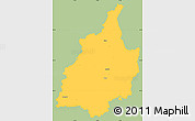 Savanna Style Simple Map of Leibnitz, single color outside