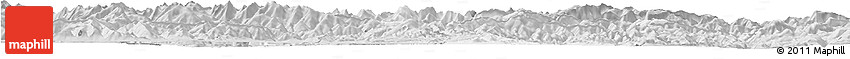 Silver Style Horizon Map of Leoben