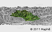 Satellite Panoramic Map of Leoben, lighten, desaturated
