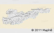 Classic Style 3D Map of Liezen, single color outside