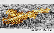 Physical 3D Map of Liezen, desaturated