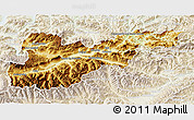 Physical 3D Map of Liezen, lighten