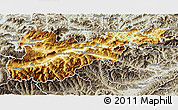 Physical 3D Map of Liezen, semi-desaturated