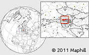 Blank Location Map of Liezen, highlighted country, highlighted parent region
