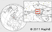 Blank Location Map of Liezen, highlighted country