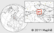 Blank Location Map of Liezen, highlighted parent region