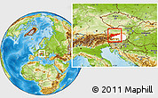 Physical Location Map of Liezen, highlighted parent region