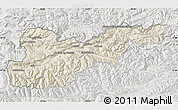 Shaded Relief Map of Liezen, lighten, semi-desaturated