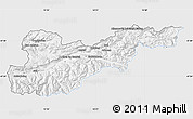 Silver Style Map of Liezen, single color outside