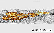 Physical Panoramic Map of Liezen, lighten, desaturated