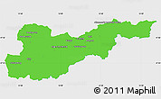 Political Simple Map of Liezen, single color outside
