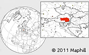 Blank Location Map of Steiermark
