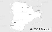 Silver Style Simple Map of Murzzuschlag