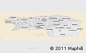 Classic Style Panoramic Map of Steiermark, single color outside