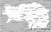 Gray Simple Map of Steiermark