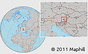 Gray Location Map of Wiez