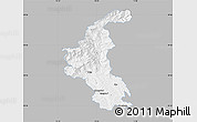 Gray Map of Wiez, single color outside