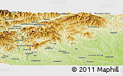 Physical Panoramic Map of Wiez