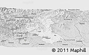 Silver Style Panoramic Map of Wiez