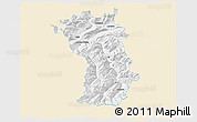 Classic Style 3D Map of Imst, single color outside
