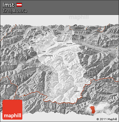 Gray 3D Map of Imst