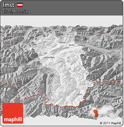 Gray 3D Map of Imst