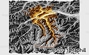 Physical 3D Map of Imst, desaturated
