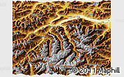 Physical 3D Map of Imst