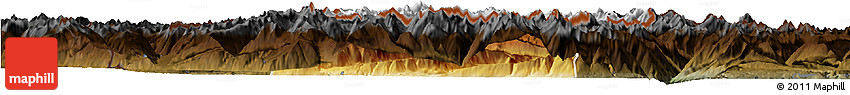 Physical Horizon Map of Imst, darken