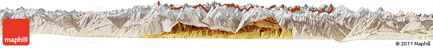 Physical Horizon Map of Imst, lighten