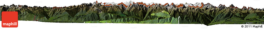 Satellite Horizon Map of Imst, darken