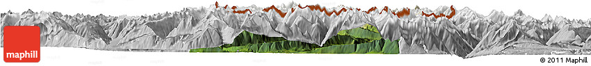Satellite Horizon Map of Imst, lighten, desaturated