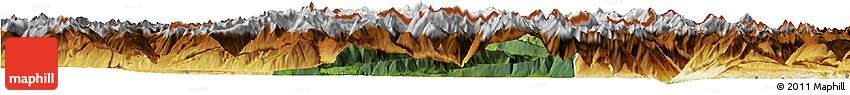 Satellite Horizon Map of Imst, physical outside