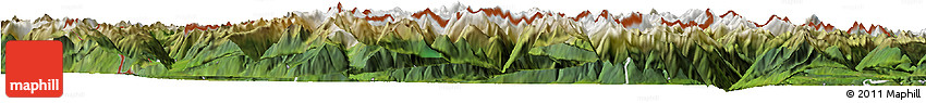Satellite Horizon Map of Imst